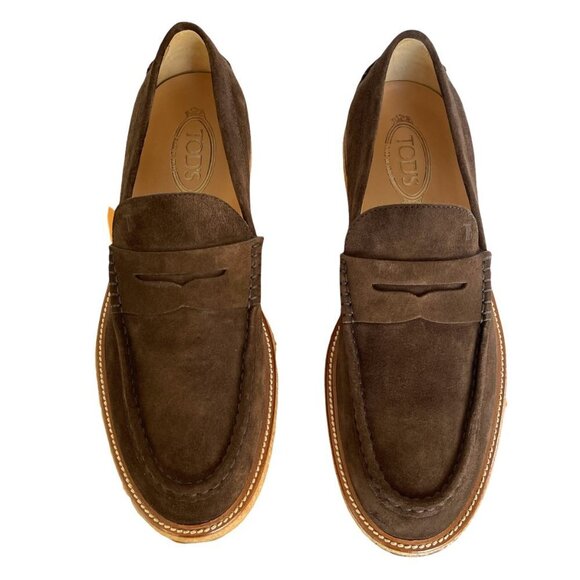 Tod's Italy Mocassino Progetto Para 16B Brown Suede Men's Loafer Shoe, UK 10 - Picture 9 of 10